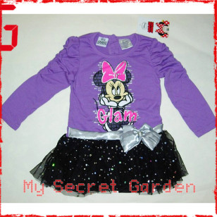 Minnie Mouse - Disney purple Top Tutu One Piece Official LONG SLEEVE Girl Dress ( 2T ) ***READY TO SHIP from Hong Kong***
